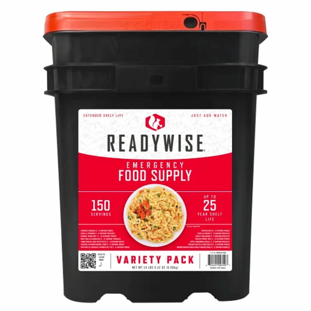 A bucket of food from Costco