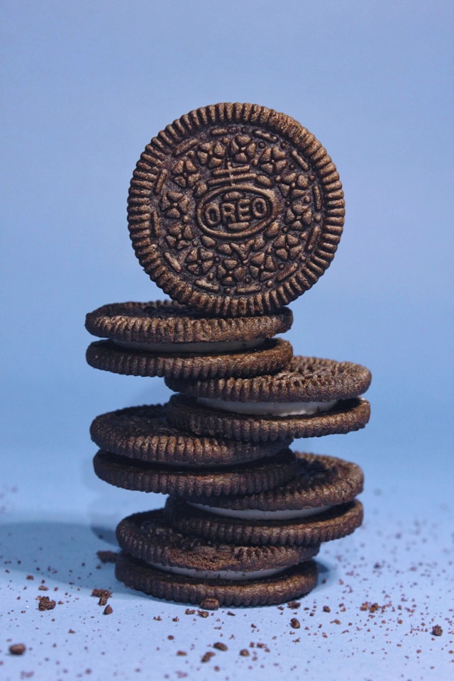 Oreos stacked on top