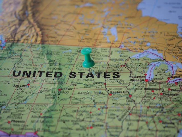 A map of the United States