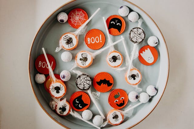 A bowl of Trick or Treat candies